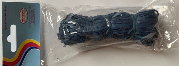 Raffia Bast dunkelblau